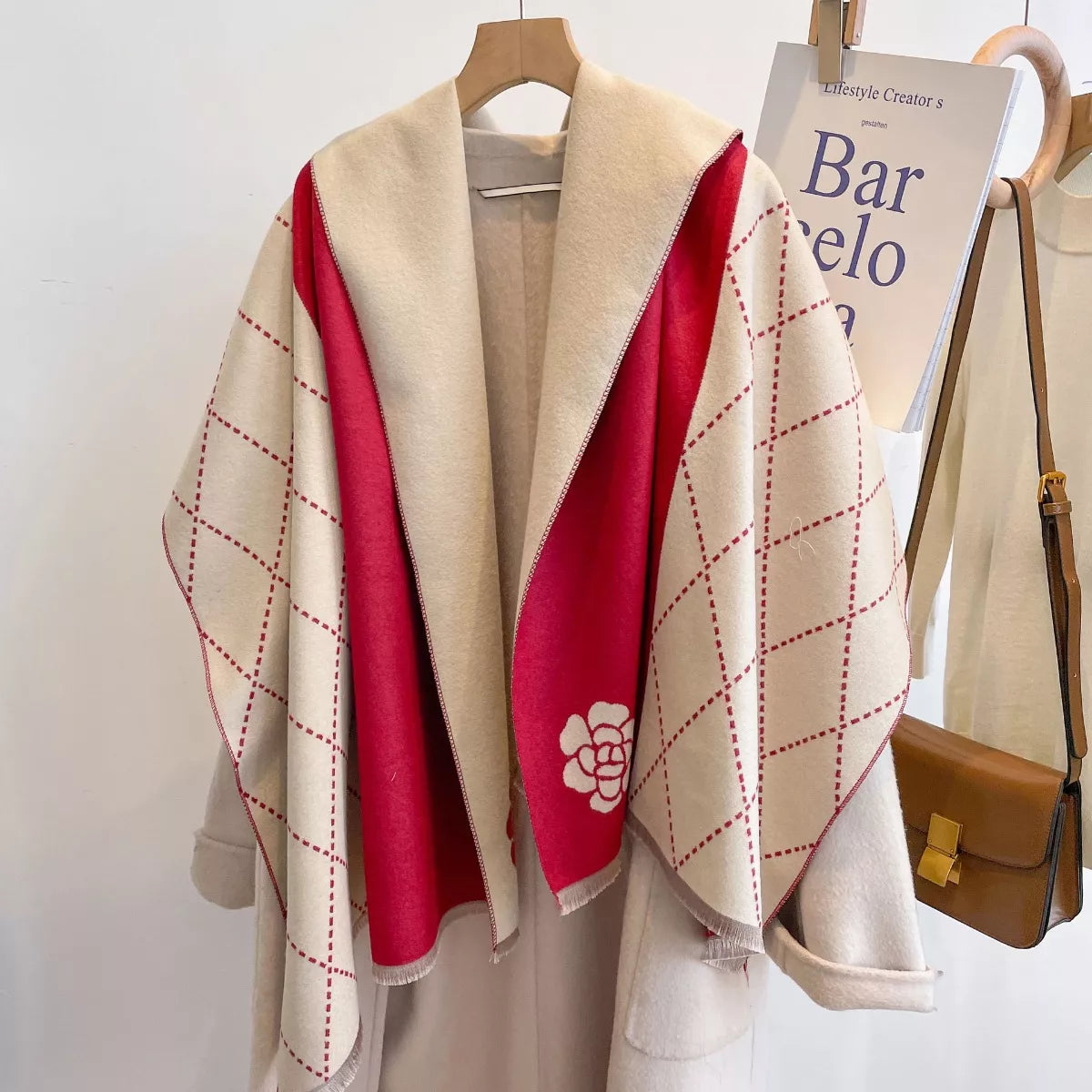 Raw Hem Cotton Scarf