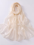 Solid Color Organza Scarf