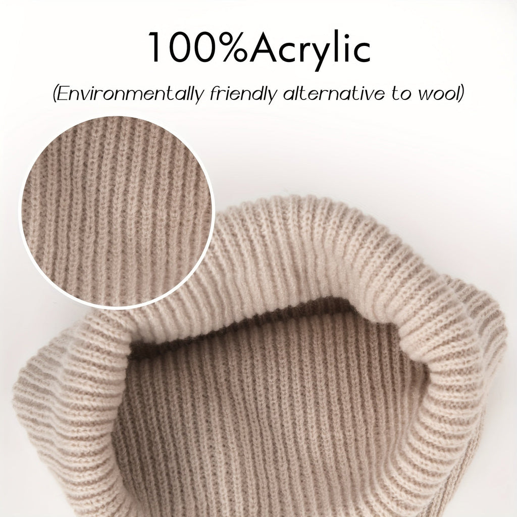 Pandaize Retro Beanie: Stylish Winter Hat for Men & Women