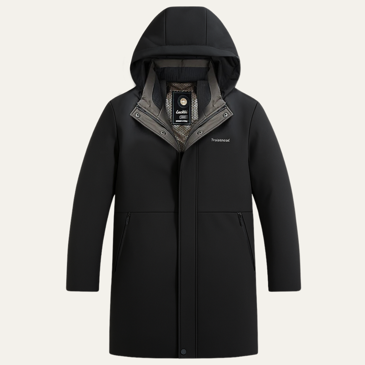 Insulated Men's Waterproof Parka Coat with Hood