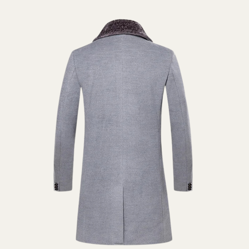 Warm Mens Slim Fit Fur Hooded Parka Jacket