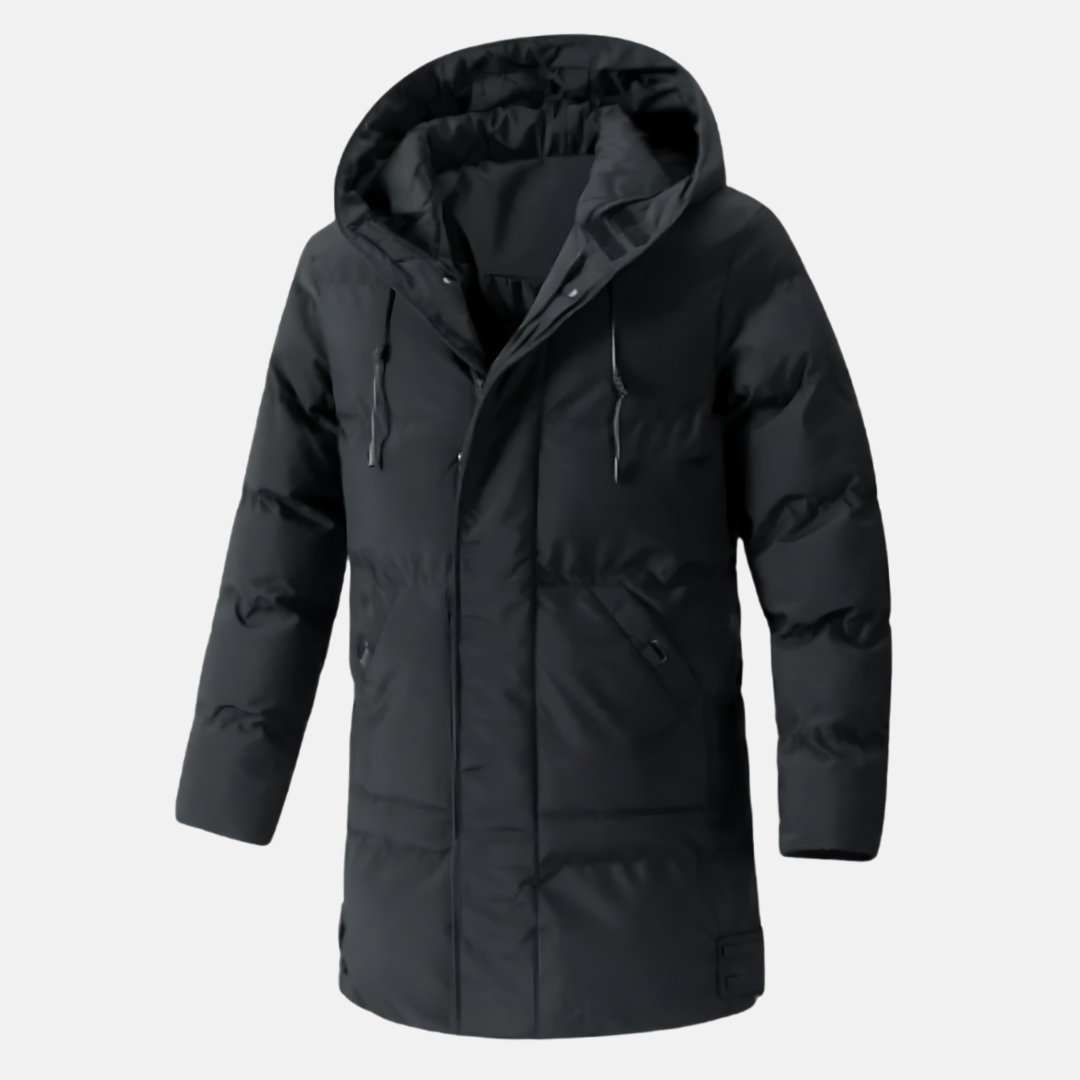 Waterproof Hooded Mens Coat with Multiple Pockets