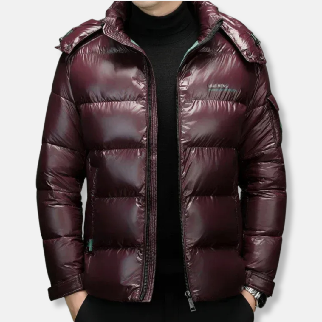 Waterproof Quilted Men's Puffer Coat Regular Fit
