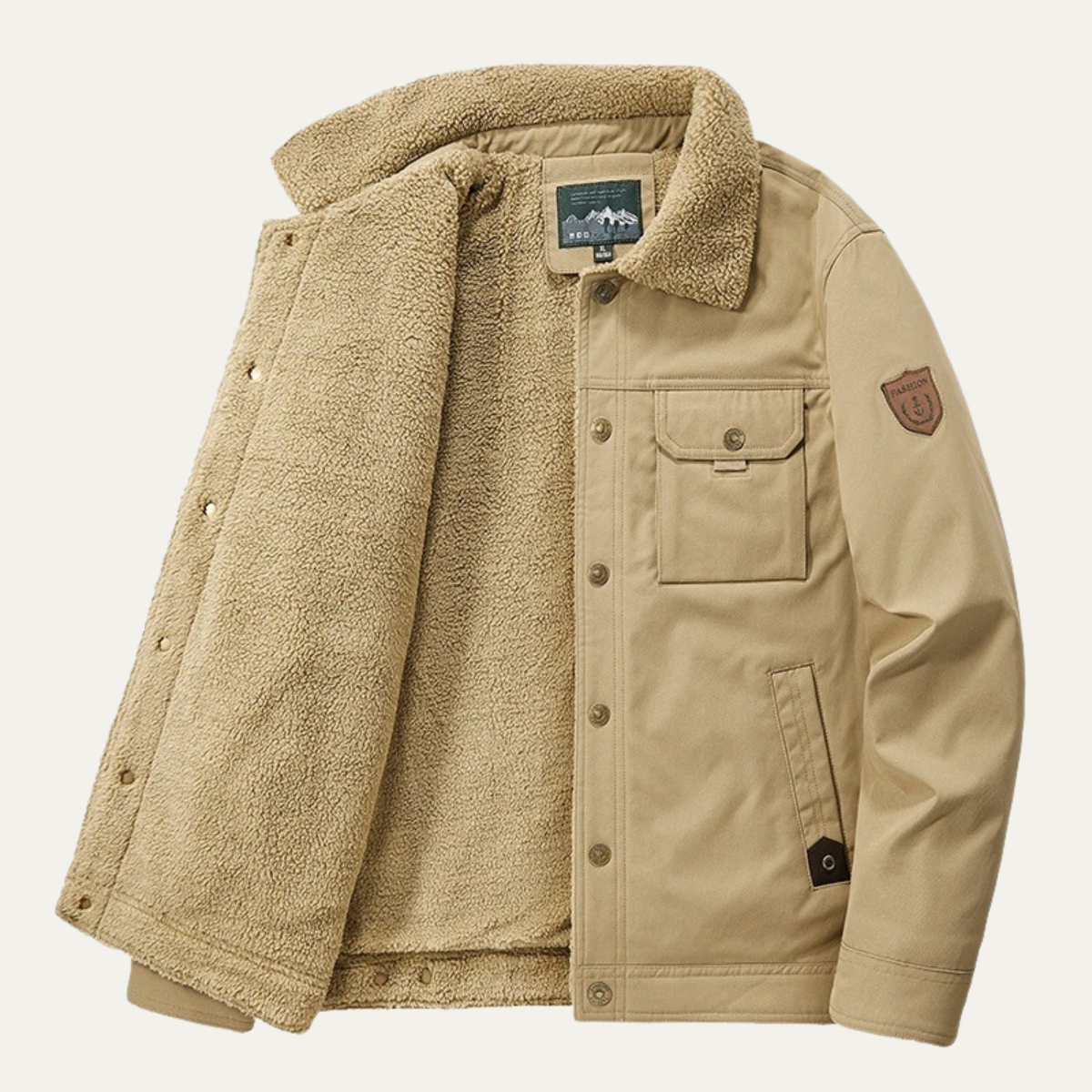 Insulated Men's Thermal Fleece Winter Coat