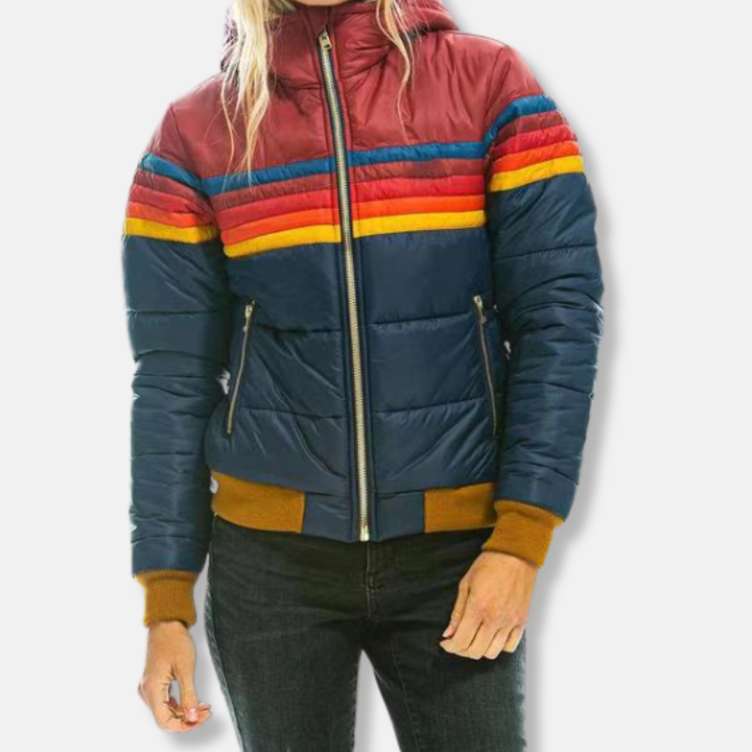 Warm Quilted Puffer Hood Jacket