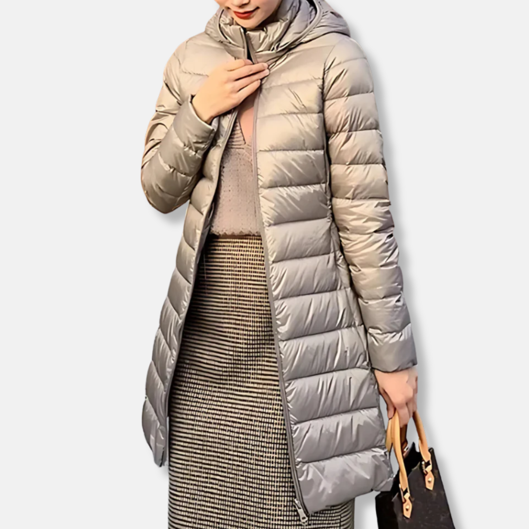 Warm Slimline Quilted Puffer Coat
