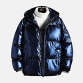 Warm Mens Quilted Water Resistant Parka Coat