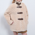 Large Button Front Winter Coat for Women