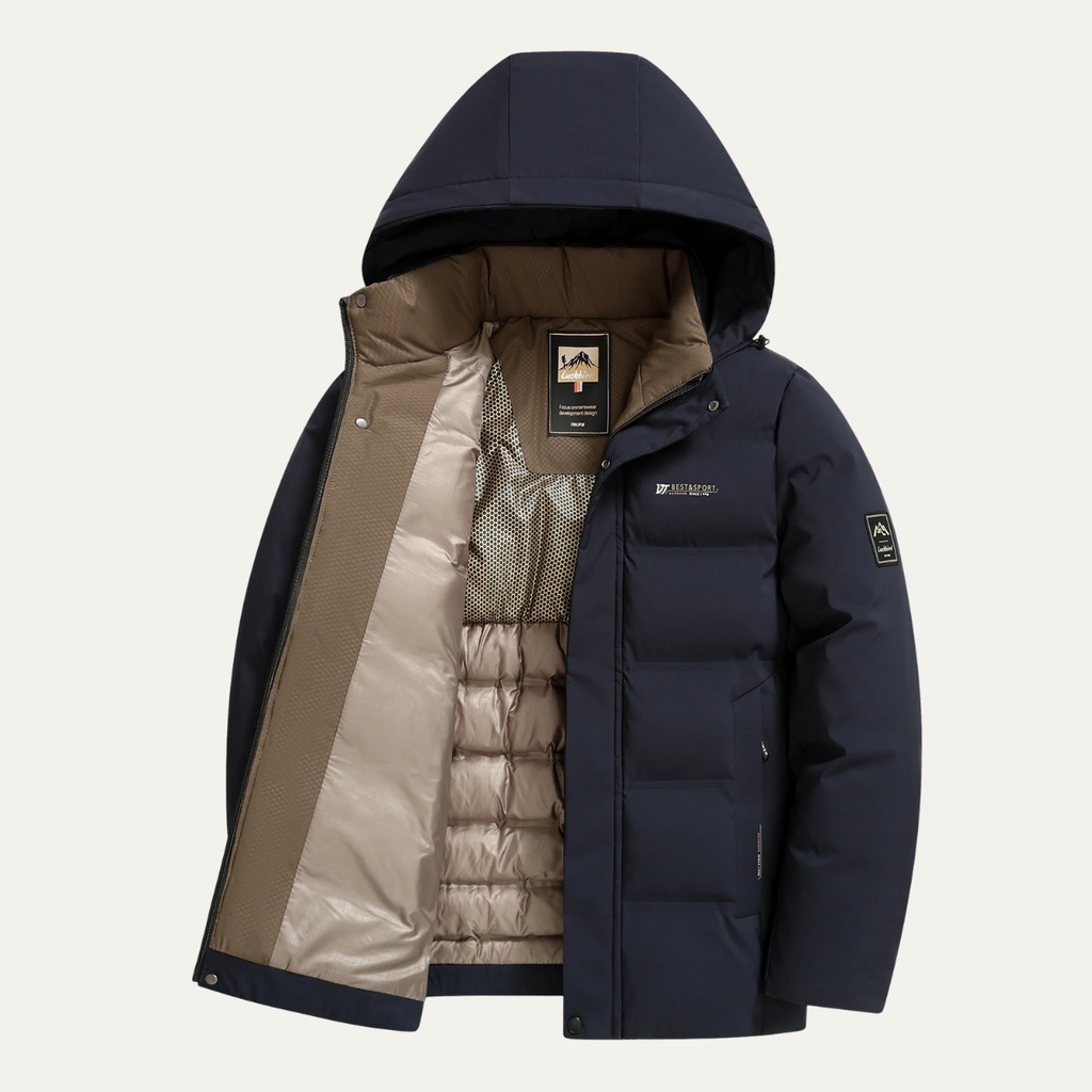 Men's Heavy Insulated Hooded Winter Puffer Coat