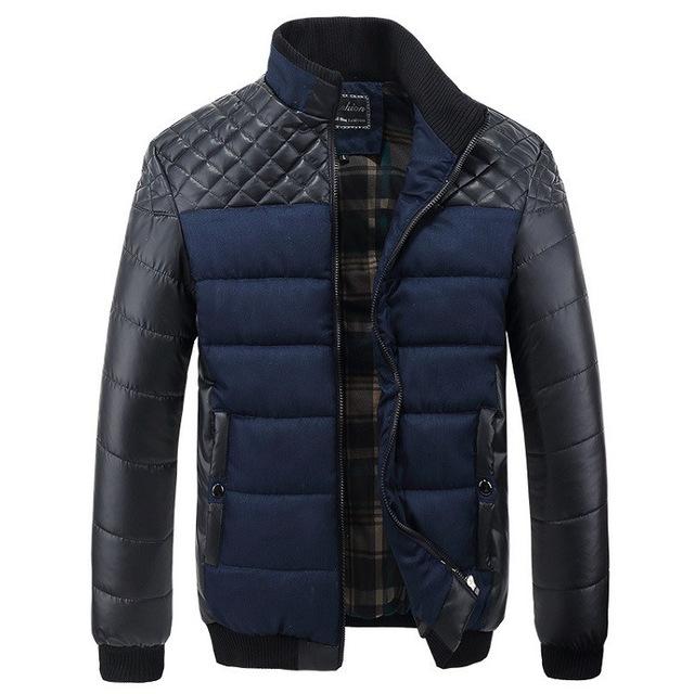 Warm Quilted Puffer Coat with Ribbed Cuffs
