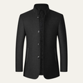 Warm Men's Relaxed Fit Wool Winter Overcoat