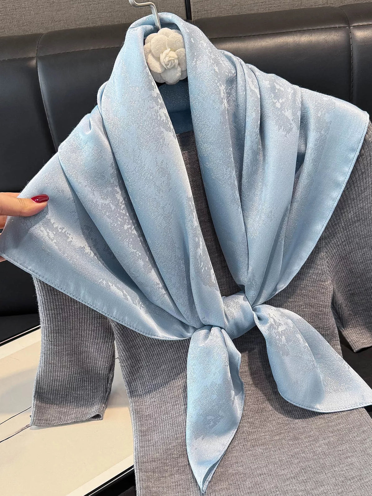 Lightweight Silky Square Scarf