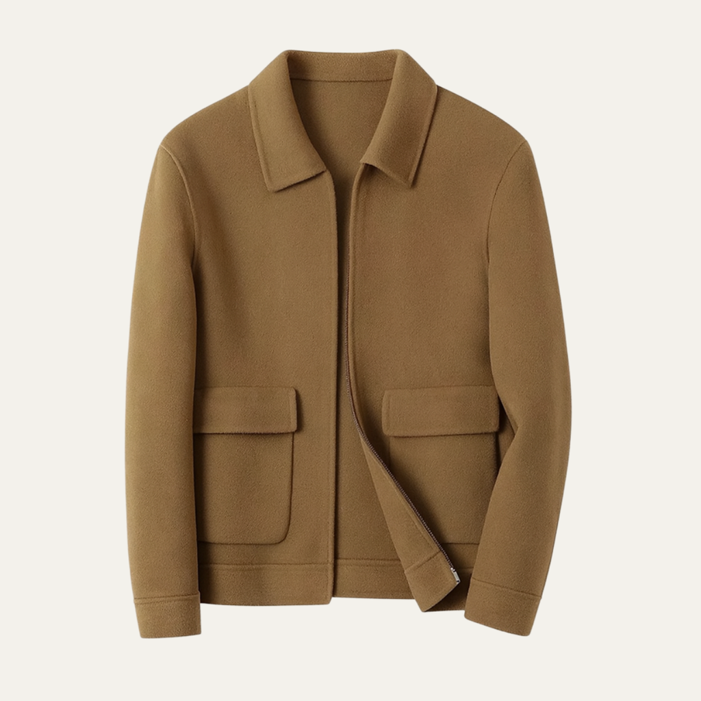 Warm Mens Quilted Zipper Winter Coat