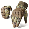 Tactical Full Finger Gloves with Touchscreen Compatibility – Camouflage Motorcycle Riding Gloves for Men Women, Anti-Slip Wear-Resistant