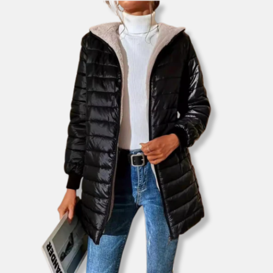 Warm Fleece Lined Hoodie Jacket