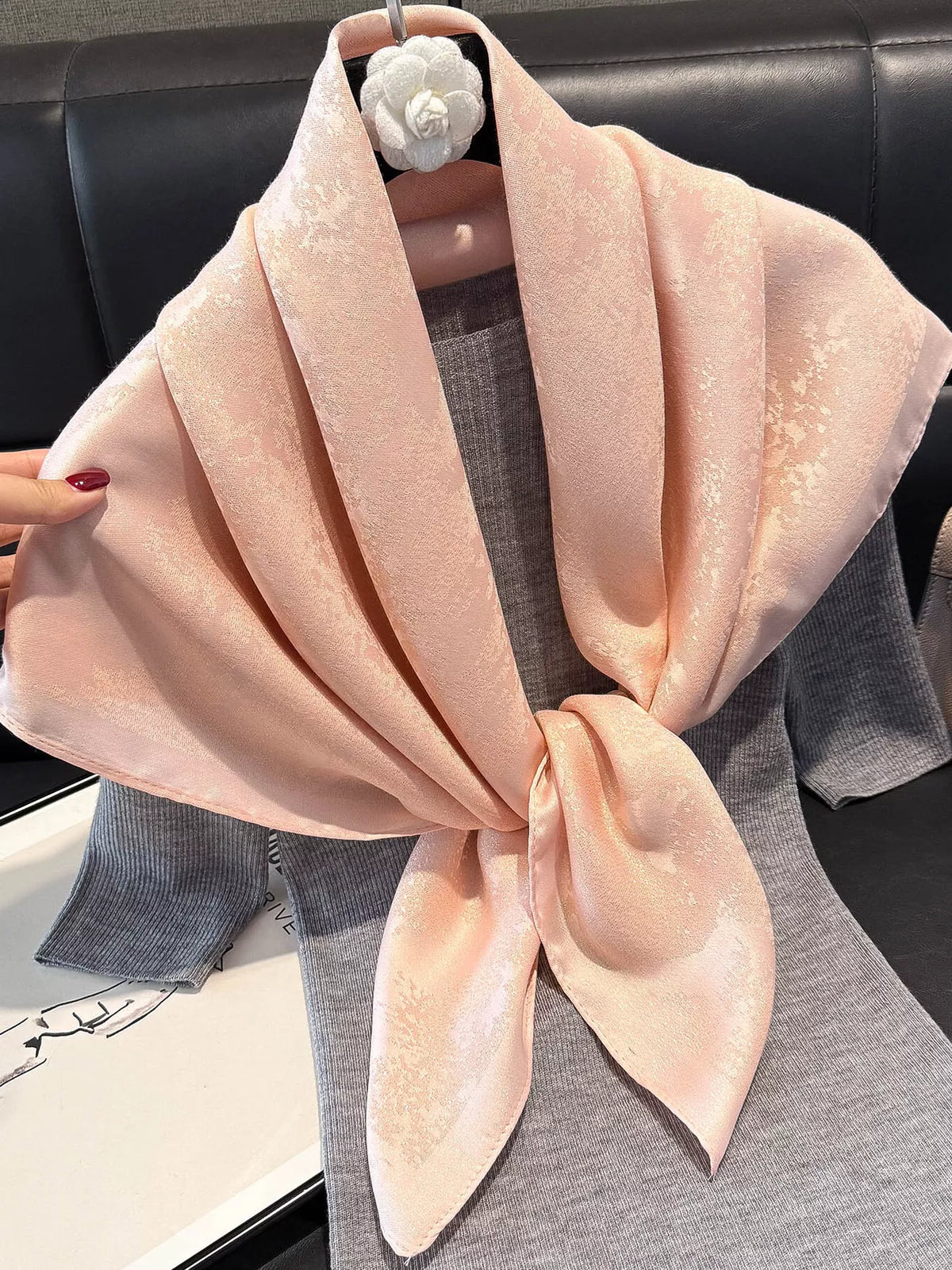 Lightweight Silky Square Scarf