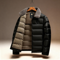 Warm Quilted Puffer Coat with Fleece Collar