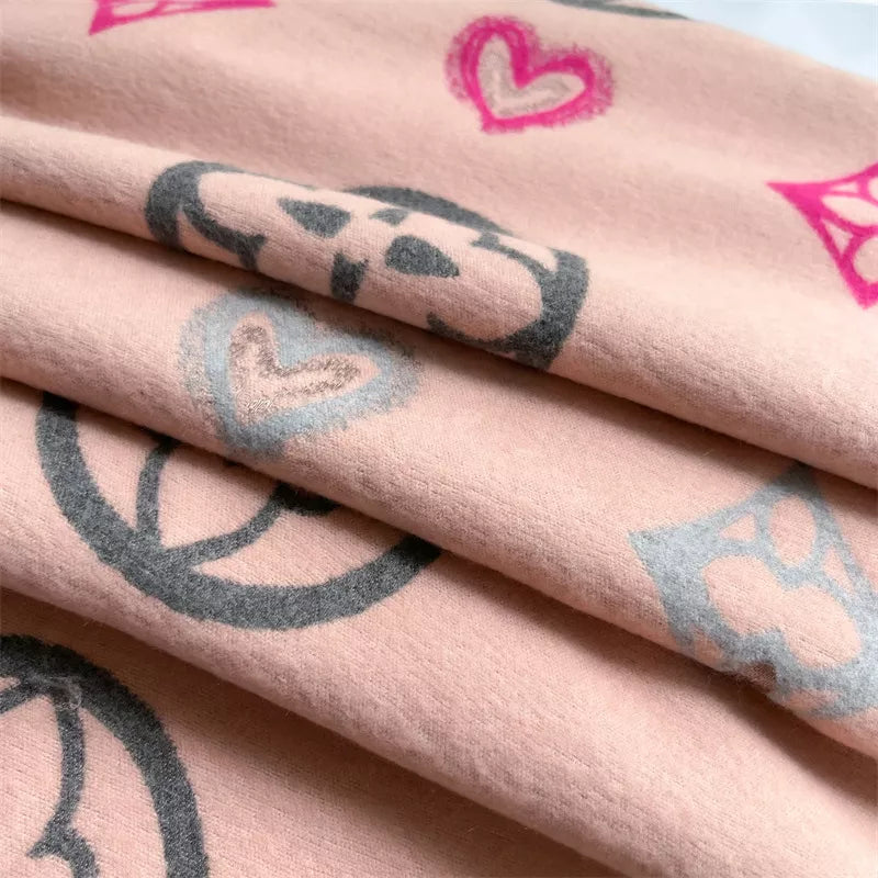 Raw Hem Draped Scarf