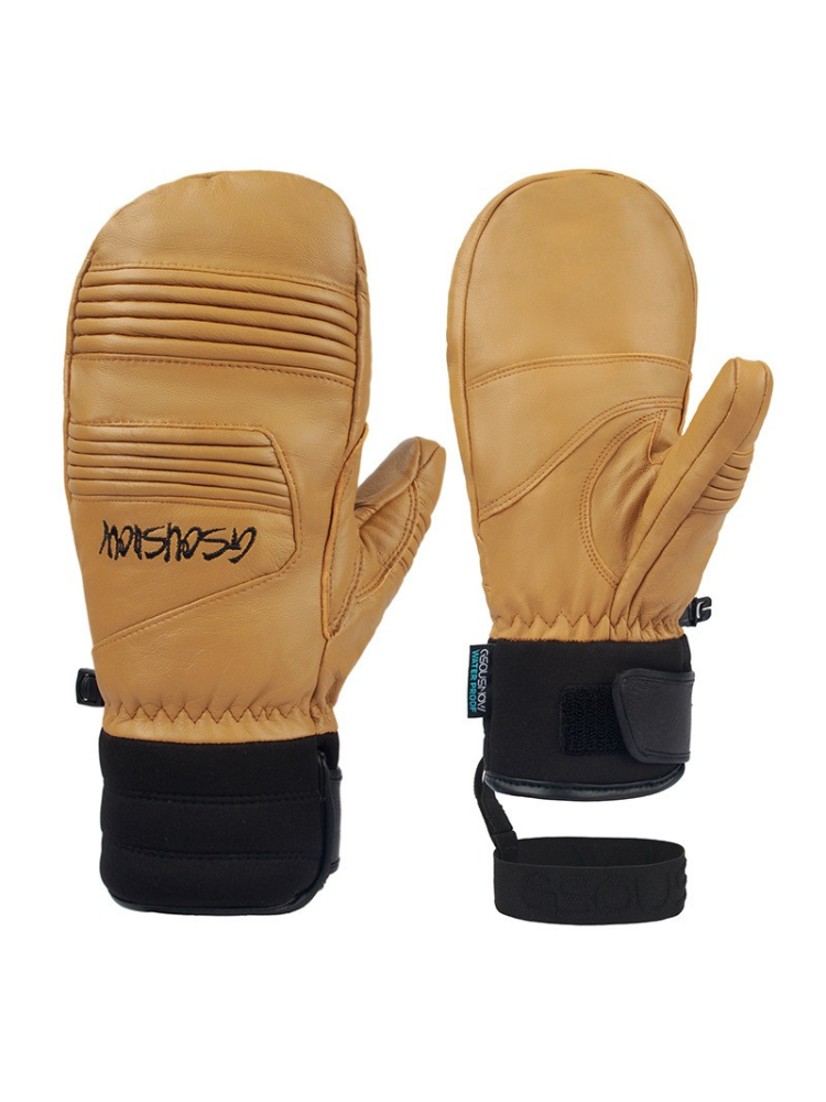 Unisex Snow Gloves Winter Leather Ski Mittens - Gsou Snow
