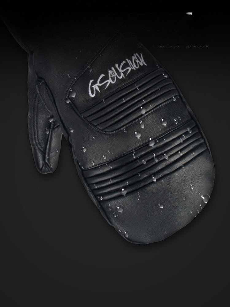 Unisex Snow Gloves Winter Leather Ski Mittens - Gsou Snow