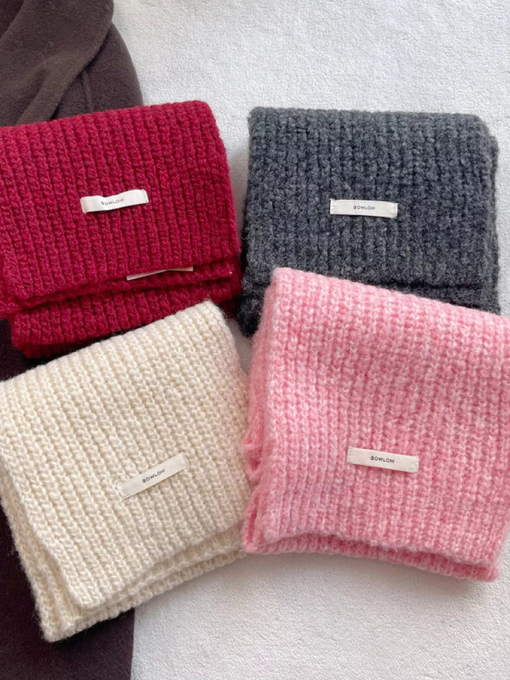 Cozy Speckled Knitted Winter Scarf