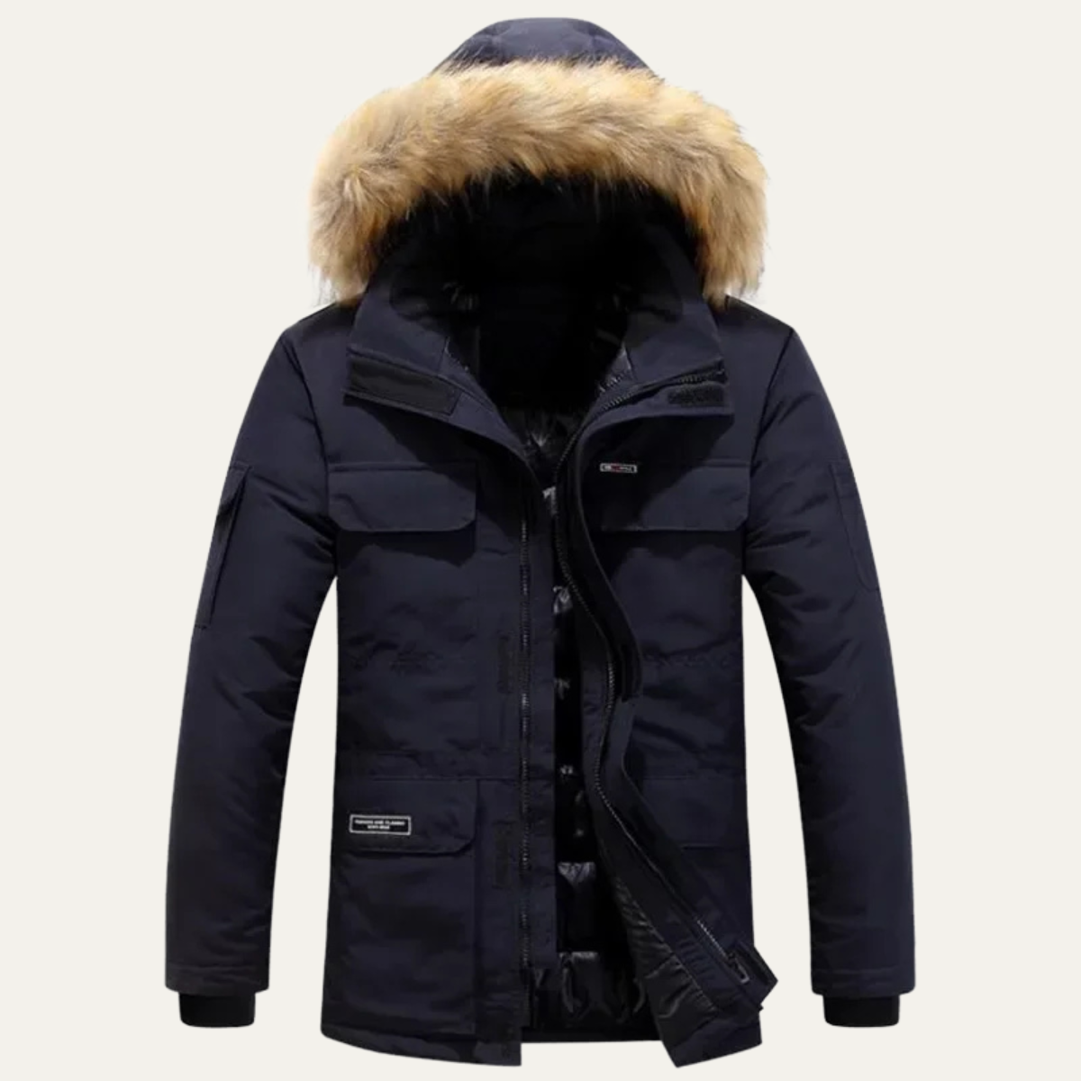 Heavy Duty Men's Insulated Winter Parka Coat