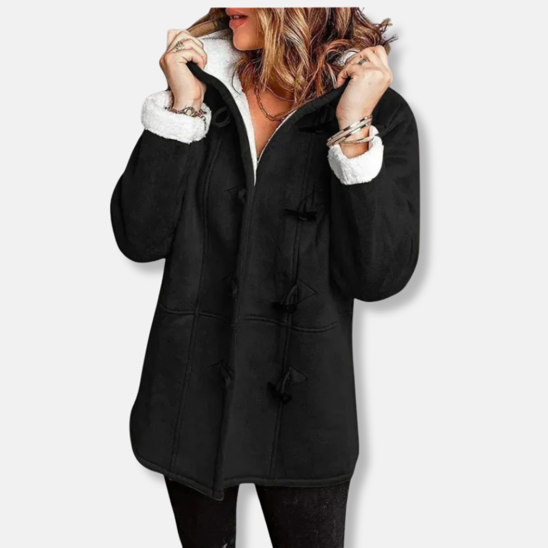 Soft Hooded Winter Duffle Coat