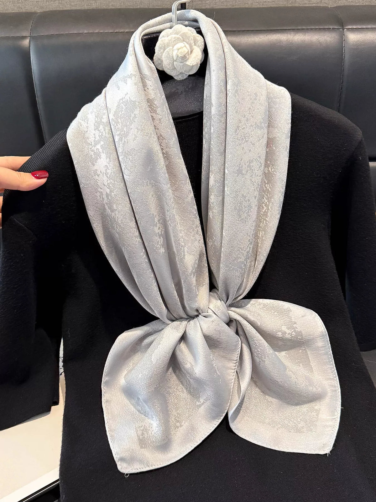 Lightweight Silky Square Scarf
