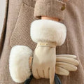 Luxurious Fur Lined Winter Gloves