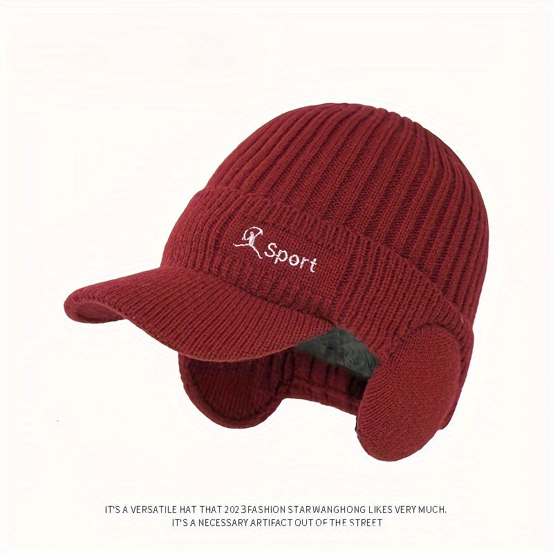 Pandaize Cozy Unisex Fleece-Lined Hat for Winter