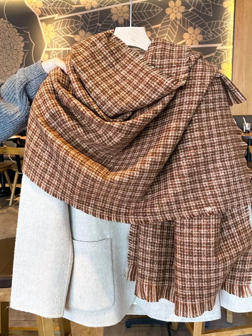 Plaid Warm Scarf