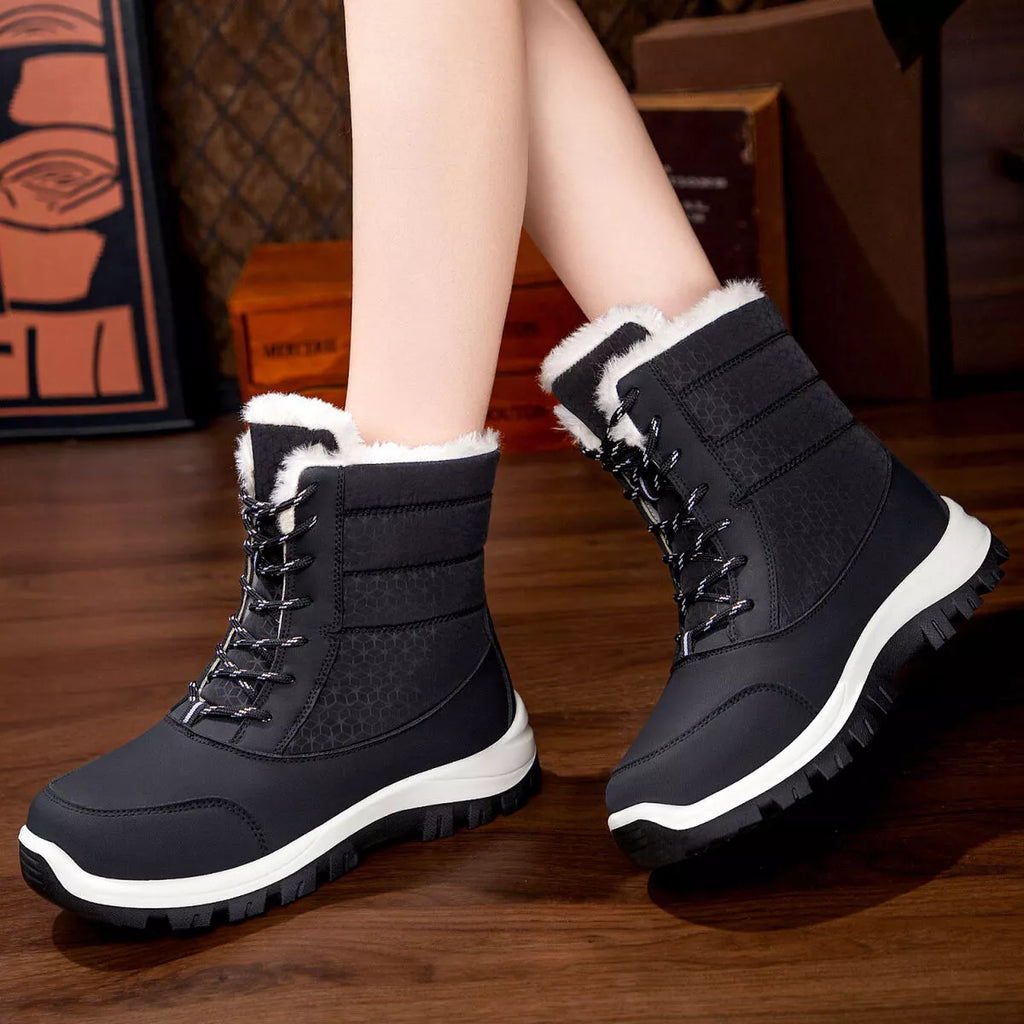 Winter Snow Boots with Warm Fur Lining