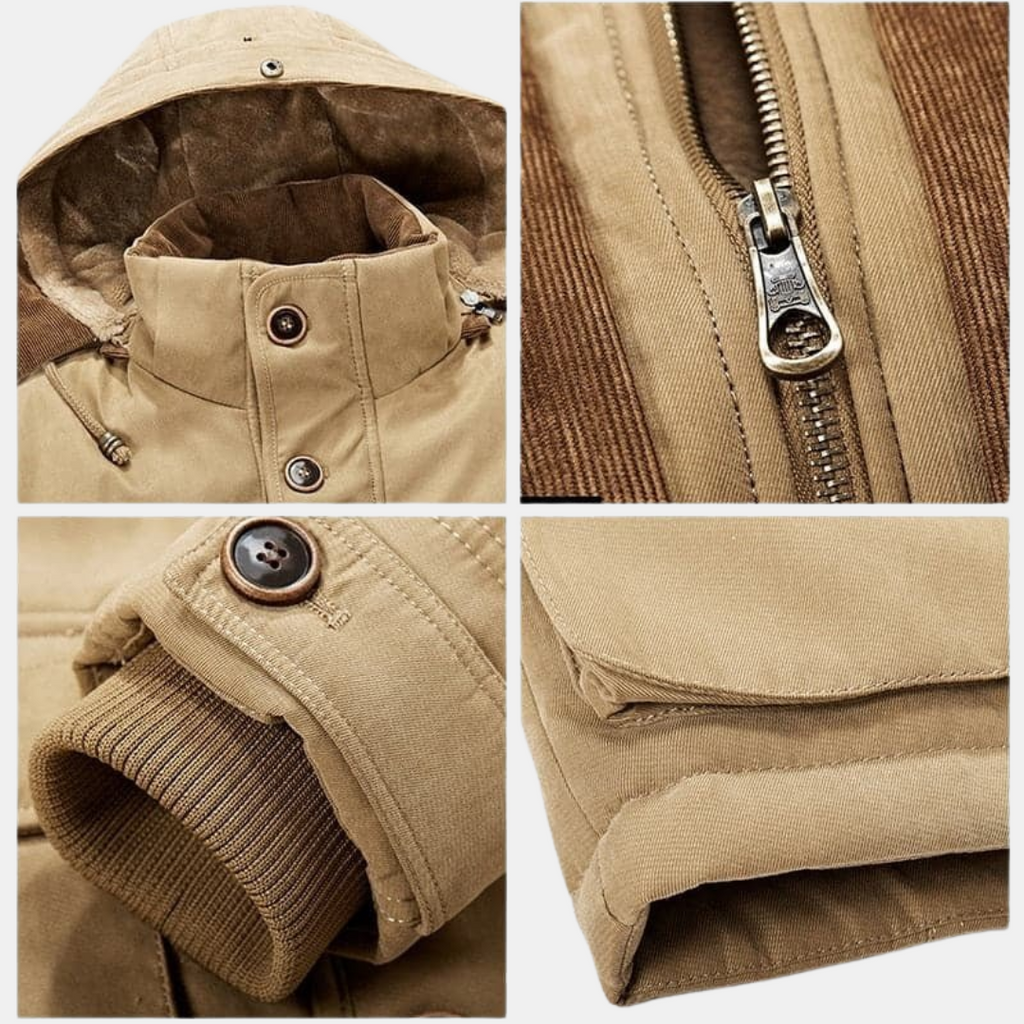 Warm Fleece Lined Winter Coat