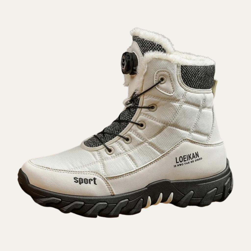 Insulated Water Resistant Men's Snow Boots with Grip Soles