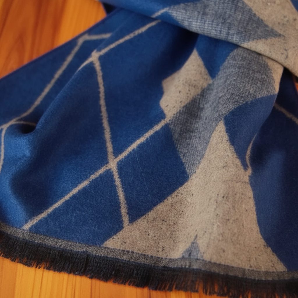 Soft Silk Cashmere Winter Scarf