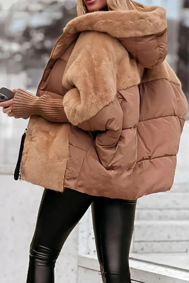 Warm Hooded Women's Winter Parka Coat