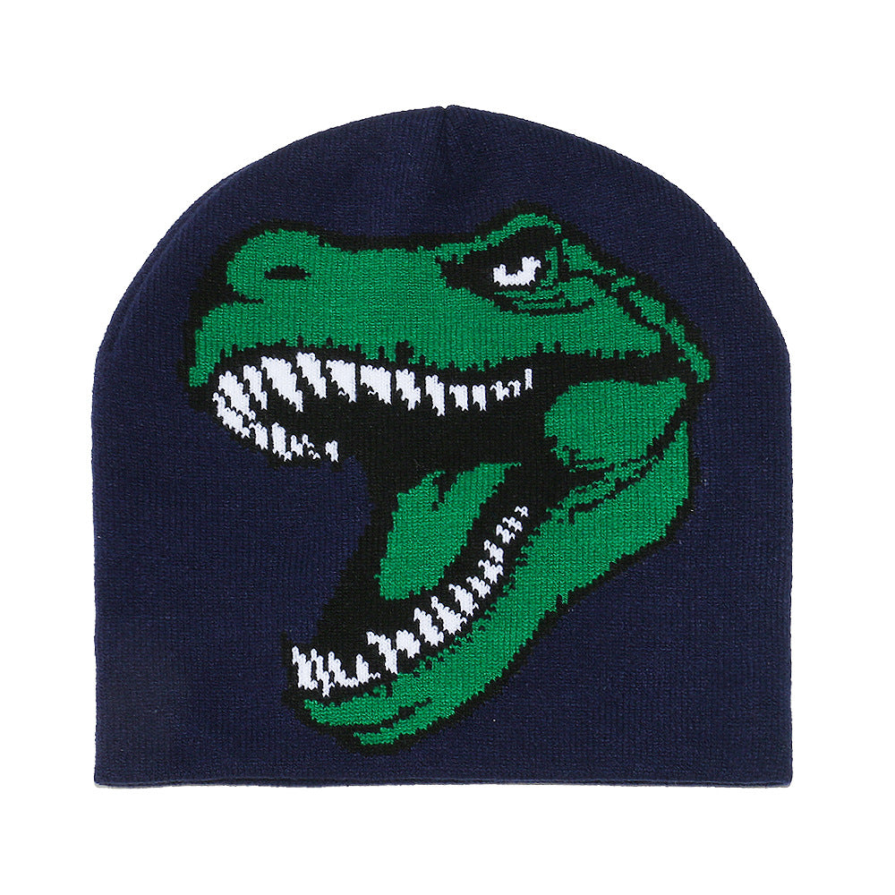 Cute Dinosaur Knit Beanie - Cozy Winter Hat