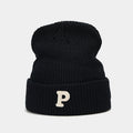 Chunky Knit P Beanie: Cozy & Chic Fall/Winter Hat
