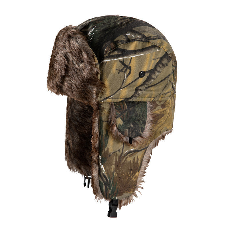 Camouflage Lei Feng Hat: Warm Ear Protection