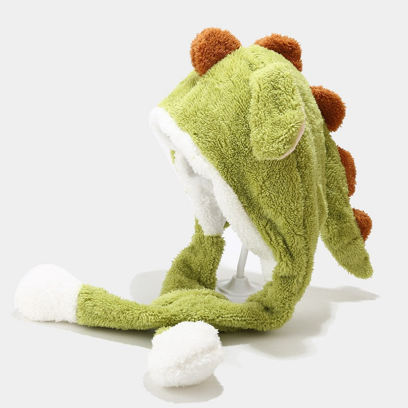 Dino Plush Hat: Cozy Ear Protection