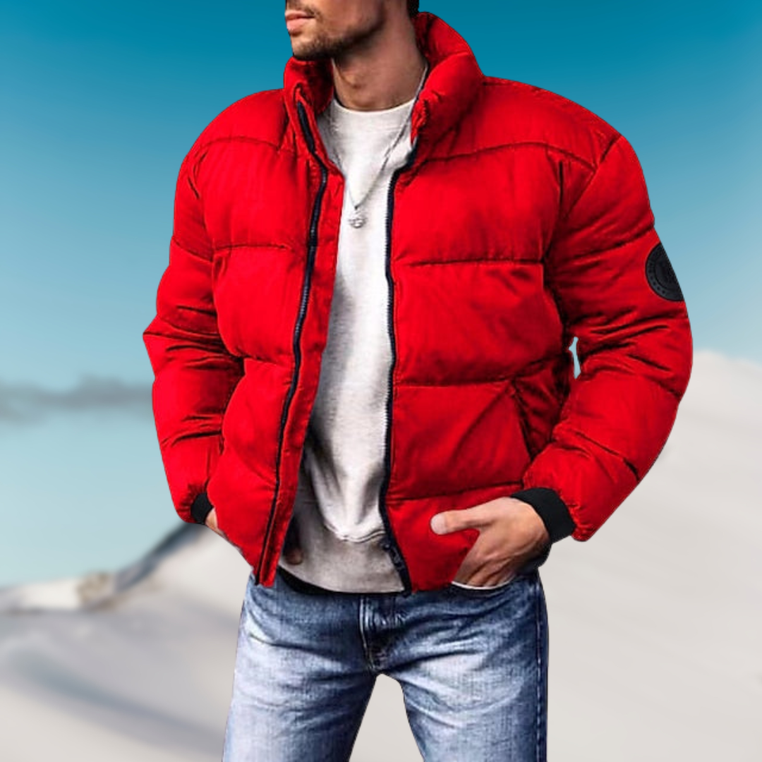 Warm Padded Mens Down Filled Parka Jacket