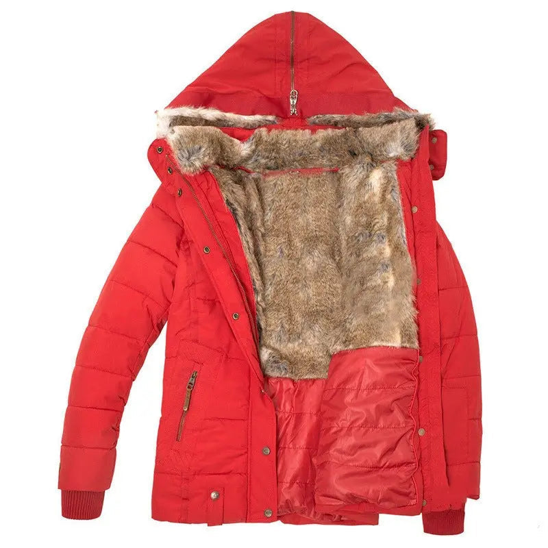 Slim Down Filled Women's Parka - Warm Winter Puffer Coat