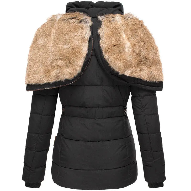 Slim Down Filled Women's Parka - Warm Winter Puffer Coat