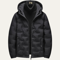 Men's Waterproof Insulated Ski Parka Jacket - Black