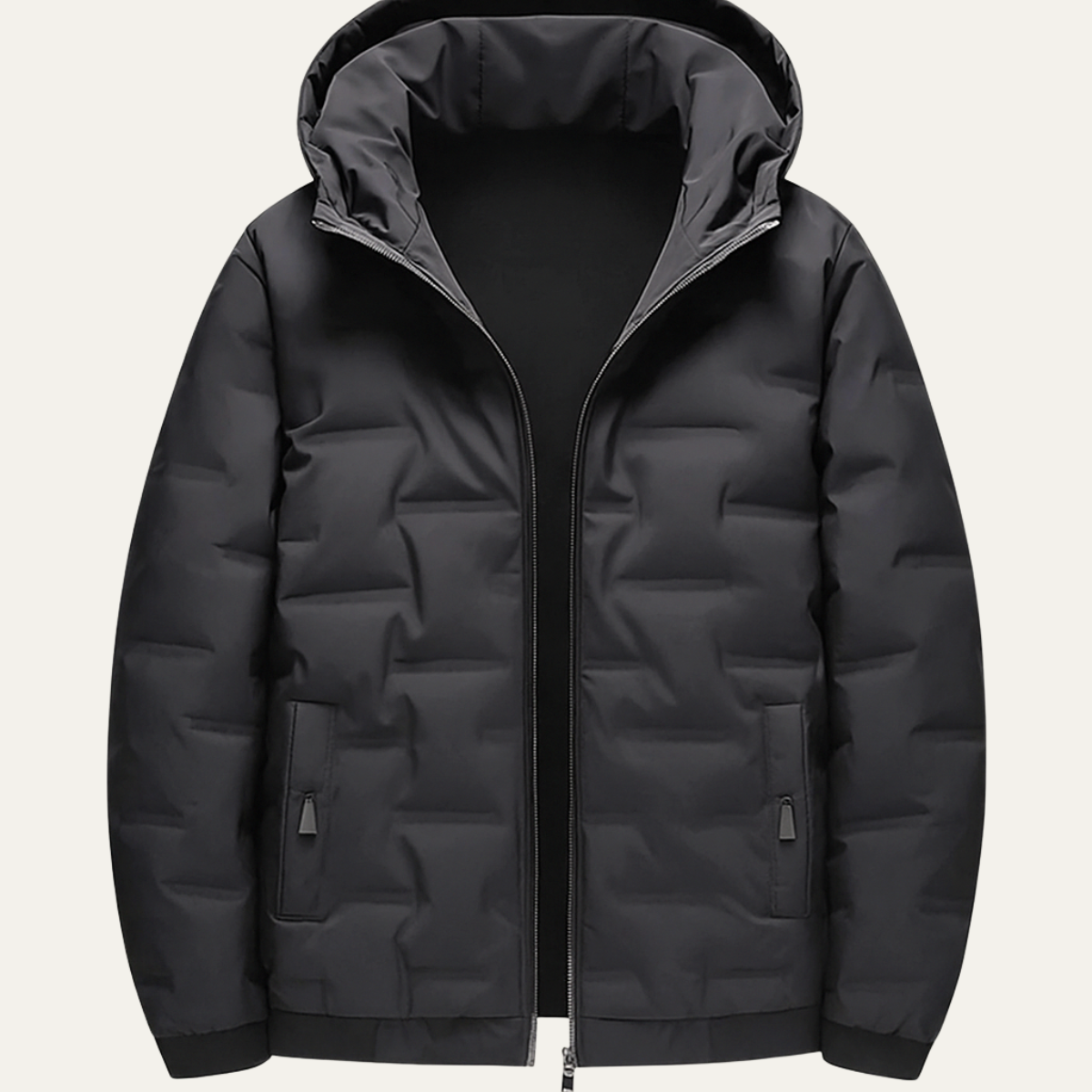 Men's Waterproof Insulated Ski Parka Jacket - Black