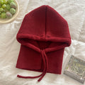 Knitted Hooded Scarf Integrated Hat - Winter Warm Neck Protective Cap - Unisex Versatile Headwear