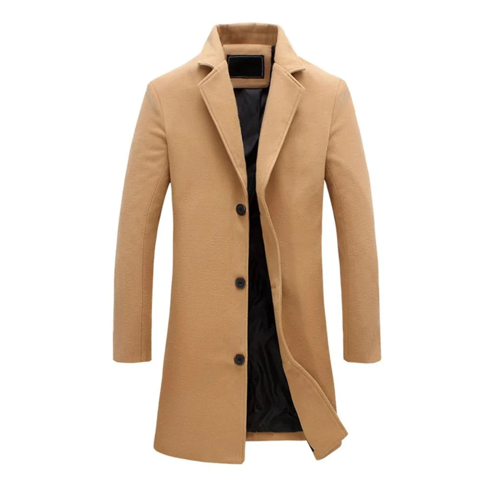 Warm Men's Wool Winter Coat