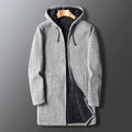 Comfortable Men's Long Hooded Winter Coat