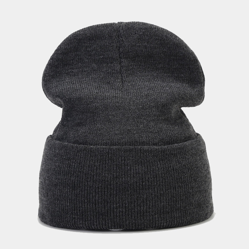 High-Quality Knit Beanie for Men and Women - Stylish Outdoor Cold Hat for Fall/Winter, Solid Color, Trendy Warmth, Light Layers Hat