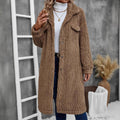 Luxurious Long Faux Fur Overcoat